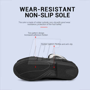 Botas de Motociclismo de Cuero Resistente con Suela Flexible para Carreras de Motos, Turismo y Actividades al Aire Libre - Product Image 4