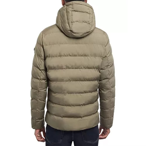Chaqueta de Burbuja de Lona con Capucha para Hombre, Diseño Único, al por Mayor, Impermeable, Cortavientos, Moda de Invierno, Logotipo Frontal - Product Image 1