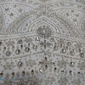 Broderie de tissu pour mariage pour femmes, perles de plantes, tube de sequins, broderie pour les mariées - Product Image 2