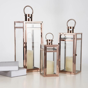 Forme personnalisée de haute qualité en acier inoxydable verre suspendu lanterne conception attrayante mariage décoratif bougie pot personnalisé - Product Image 3