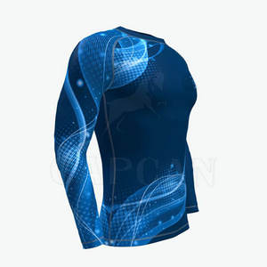 Entraînement de gymnastique moderne pour hommes Confortable longue protection contre les éruptions cutanées Compression Styles de motifs personnalisés Meilleures ventes Différentes tailles - Product Image 4