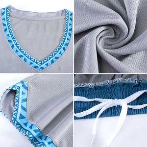 Camiseta de Baloncesto Azul de Secado Rápido y Transpirable de Alta Calidad, Uniforme de Baloncesto Sublimado Personalizado para Hombre con Números - Product Image 6