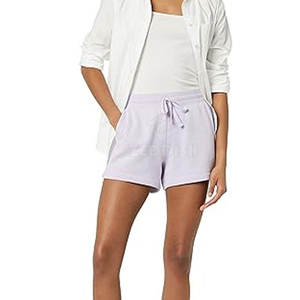 Pantalones cortos de mujer 2025 Pantalones cortos de mujer con logotipo personalizado al por mayor Pantalones cortos de mujer de algodón de verano - Product Image 3