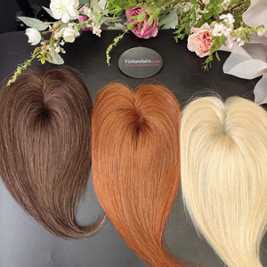 Vente chaude 2025 Topper Handtied 100% vierge vietnamienne crue humaine pleine cuticule haute qualité-Yaki droite prix de gros - Product Image 1