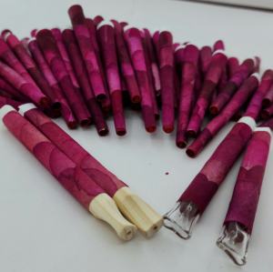 Cônes de rose roulés à la main Le plus grand fabricant indien Pétales de rose de luxe roule des pointes de bois et de verre Meilleurs prix Fournisseur indien - Product Image 2