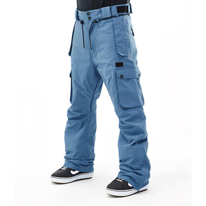 Pantalons de ski imperméables et respirants pour hommes en gros, pantalons cargo noirs pour snowboard, pantalons de ski, vêtements de ski et de neige, poches zippées - Product Image 1