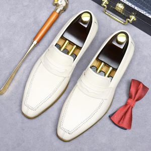 Zapatos de Cuero Casuales de Estilo Británico, Zapatos de Vestir Formales para Hombre, Calzado de Moda de Cuero Vacuno Genuino - Product Image 3