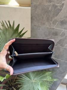 กระเป๋าคลัทช์และกระเป๋าสะพายข้างหนังแกะสลักลายมือพร้อมพู่หนัง  กระเป๋าสะพายไหล่เก๋ไก๋  กระเป๋าหนังวัวแท้สำหรับผู้หญิง - Product Image 5