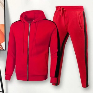 Venta al por mayor conjuntos de dos piezas logotipo personalizado impreso sudaderas con capucha pantalones 100% algodón Hombre chándal para invierno trajes personalizables - Product Image 2