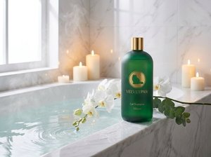 Shampoo pour chat à poils longs VELVETPAW Premium & Shampooing + Après-shampoing 2-en-1 Extrait de camomille Formule soie Pour chats persans et Maine Coon - Product Image 3