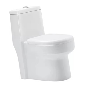 WC de calidad de exportación baño europeo duna de cerámica inodoro de una pieza, EWC montado en el suelo con descarga ciclónica - Product Image 1