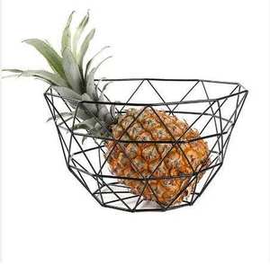 New Arrival <b>Metal</b> Fruit <b>Basket</b> Gold Table Top Serving Kitchen Storage for Home and Villas Iron Material Wire Fruits <b>Basket</b> - Product Image 5