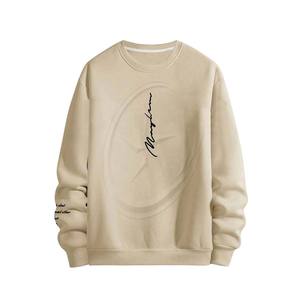 เสื้อสเวตเตอร์คอกลมสำหรับผู้ชายทรงโอเวอร์ไซส์ระบายอากาศเสื้อสวมหัวแขนยาวพิมพ์ลายกราฟิกตัวอักษร - Product Image 1