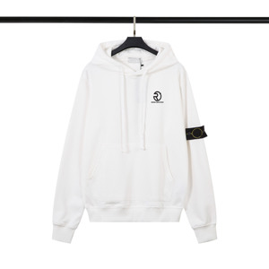 เสื้อฮู้ดแบบสวมหัวสีดำสำหรับผู้ชายเสื้อกันหนาวผ้าฝ้ายเทอร์รี่แบบสวมหัวมีฮู้ดแบรนด์ - Product Image 2