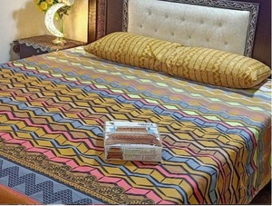 Classical Printed Bedding <b>Double</b> <b>Bed</b> <b>Sheet</b> In Cotton - Product Image 5