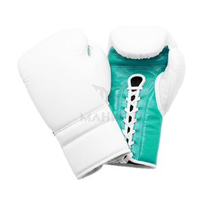 Équipement de boxe et de sparring sur mesure avec logo personnalisé, en cuir de vachette, pour adultes, incluant des gants d'entraînement robustes, un protège-tête et un protège-pénis. - Product Image 2