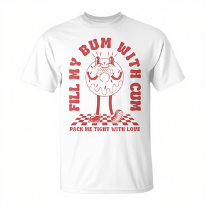 T-shirt unisex da adulto a maniche corte con scollo rotondo e stampa serigrafica dal design divertente - Product Image 3