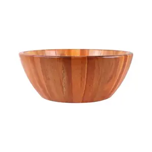 Handmade Solid Mango Wood <b>Large</b> Salad Serving <b>Bowl</b> 100% <b>Wooden</b> Modern Stocked Decorative for Business Gifts Worldwide Supply - Product Image 2