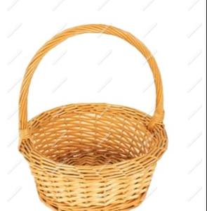 Hot Sale Universal Large Wicker Cane Handmade Round Hamper With Handle Flowers Fruits Bread Picnic Gift Storage <b>Basket</b> - Product Image 5
