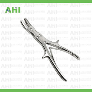 คีมตัดกระดูกแบบ Luer Stille ชนิดคอมพาวด์แอคชั่น ปลายโค้ง ขนาด 10 มม. ความยาว 220 มม. สำหรับศัลยกรรมกระดูกและข้อ ทำจากสแตนเลส ผลิตในปากีสถาน - Product Image 5