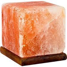 Anwar Enterprises Lámpara de sal del Himalaya en forma de cubo tallado operada por USB Decoración natural para el hogar Artesanía hecha por Pakistán - Product Image 6