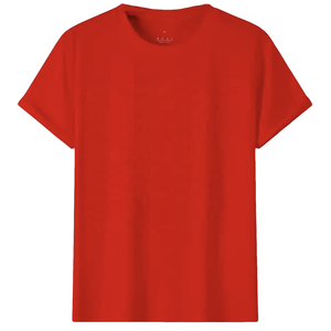 Venta al por mayor de hombres lisos camiseta casual moda verano desgaste cuello redondo transpirable ligero algodón tela manga corta cómoda - Product Image 1