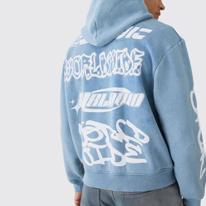 Nouvel arrivage de sweats à capuche stylés pour hommes, hiver, séchage rapide, respirants, délavés à l'acide, avec logo et taille personnalisés, confortables et motifs solides - Product Image 5