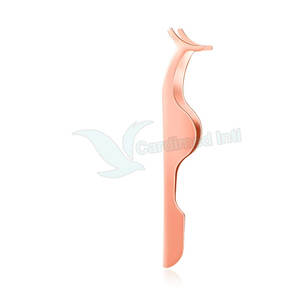 Pinzas de extensión de pestañas de acero inoxidable de la mejor calidad al por mayor, surtidas con logotipo personalizado - Product Image 1