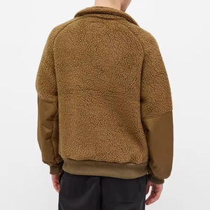 Veste d'hiver en polaire Sherpa utilitaire pour hommes au design décontracté, idéale pour le travail en plein air, le quotidien ou les mouvements par temps froid - Product Image 2