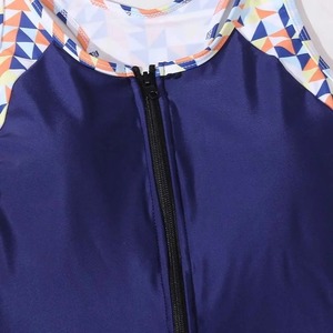 Traje de baño de una pieza cerrado Sexy de verano para mujer, traje de baño de playa sólido, bañista de piscina de talla grande, deportes, natación transpirable - Product Image 4