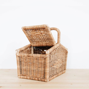 Rattan <b>Woven</b> Picnic <b>Basket</b> Wicker Picnic <b>Basket</b> - Product Image 2
