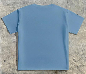 T-shirt Homme Col Rond Manches Courtes Coupe Droite 100% Coton Respirant Séchage Rapide Design Uni Décontracté Tissu 220g Vente en Gros - Product Image 6
