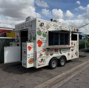 Camión de Comida Personalizado de Aluminio, Camioneta de Catering Móvil, Quiosco de Bebidas y Aperitivos, Puesto de Comida al Aire Libre de 4 Ruedas - Product Image 1