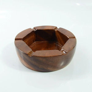 Smoker essential accessory natural wooden cigar <b>ashtray</b> luxury wood cigarette holder <b>ashtrays</b> - Product Image 4