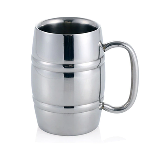 Tasse à bière en acier inoxydable de haute qualité de 16oz Taille et logo personnalisables Verres écologiques et durables pour les fêtes - Product Image 2