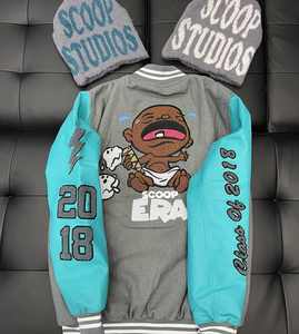 Chaqueta Universitaria Varsity 2026, Jersey de Fútbol Americano Personalizado, Chaqueta de Béisbol para Mujer, ODM, Tejida a Crochet, 100% Algodón, Invierno - Product Image 2