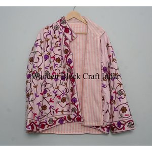 Abrigo Informal de Talla Grande para Mujer, de Punto, de Terciopelo, Elegante, de Manga Larga, con Cierre de un Solo Botón en la Parte Delantera - Product Image 4