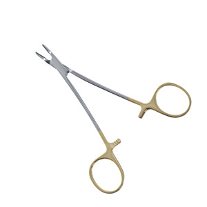 Porte-aiguilles Ryder TC Forceps, demi-plaqué or, acier inoxydable, carbure de tungstène, instrument chirurgical pour hôpital et usage médical - Product Image 4