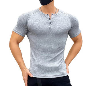 Camiseta personalizada para entrenamiento físico de gimnasio para hombre, ropa de gimnasio informal de cuello redondo sólido con estilo de moda de impresión digital - Product Image 6
