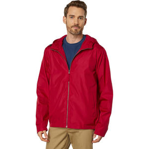 Veste coupe-vent en nylon léger pour hommes Manteau d'extérieur imperméable et coupe-vent avec fermeture éclair Fournisseur OEM en vrac - Product Image 1