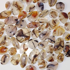 Agate naturelle Montana pierres précieuses en vrac mélange forme et taille Montana Agate Cabochon pierres précieuses en vrac Lot fabrication de bijoux - Product Image 6