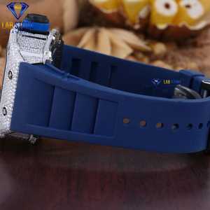 Custom VVS Moissanite นาฬิกาเพชรผ่านเครื่องทดสอบ Iced Out เครื่องประดับหรูหรา - Product Image 3