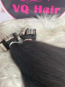 100% Remy peau trame bande dans l'extension de cheveux pleine cuticule Extensions de cheveux humains vietnamiens ruban de haute qualité dans les extensions de cheveux - Product Image 2