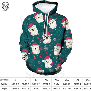 100% Cotton Fleece Solid <b>Christmas</b> <b>Hoodie</b> for <b>Men's</b> Oversized Fit Eco-Friendly Quick Dry High Quality Winter Wear - Product Image 5