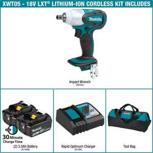 Kit de Llave de Impacto Inalámbrica de 1/2'' con Batería de Iones de Litio de 18V Sin Escobillas para Uso Industrial y Bricolaje - Product Image 5