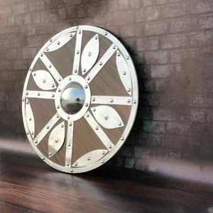 OEM Customizable New Battle Worn Viking Cosplay <b>Prop</b> Personalized DIY Grade Last Kingdom Style Wooden Shield and <b>Knife</b> Set - Product Image 4