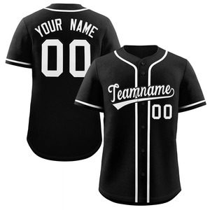 Camisetas atléticas de béisbol y fútbol auténticas Unisex, camiseta blanca y negra personalizada con camiseta transpirable de manga corta - Product Image 3