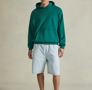 <b>Mens</b> Premium Heavyweight Boxy Fit <b>Hoodie</b> Made From 100 Percent Cotton With Relaxed Drop Shoulder Streetwear Style - Product Image 2