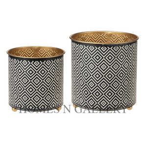 Hot Selling Attractive Design Galvanized Metal Iron <b>Large</b> Size Round shape Outdoor Planters Pots At Cheap Price From India - Product Image 3