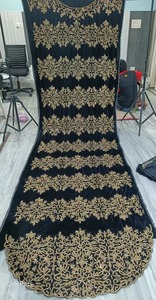 Robe Dirac somalienne perlée à la main exquise à la demande pour femmes robe de fête et de célébration africaine disponible au prix d'exportation - Product Image 6